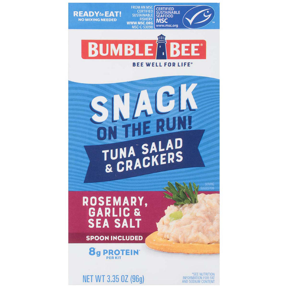 Bumble Bee Snack on the Run Rosemary Garlic & Sea Salt Tuna Salad, 3.35 oz