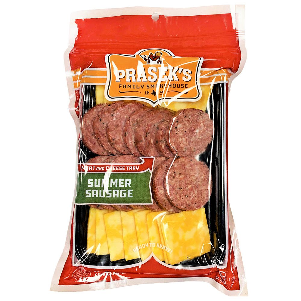 Prasek's Summer Sausage & Cheese Tray, 14 oz