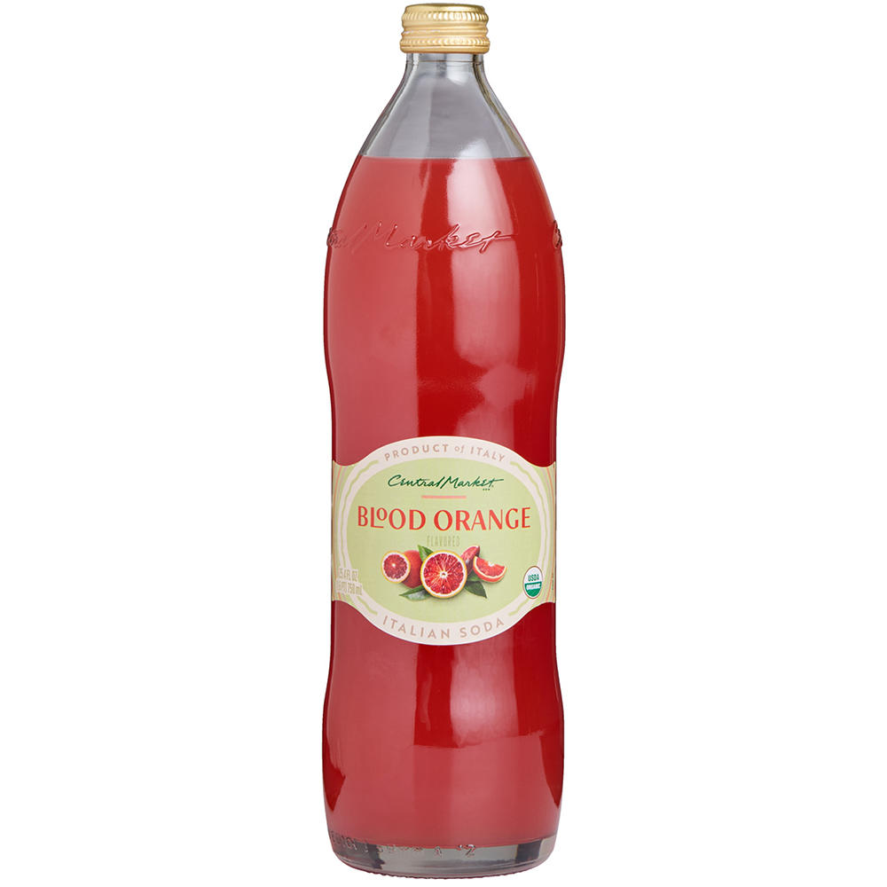 Central Market Blood Orange Organic Italian Soda, 25.4 oz