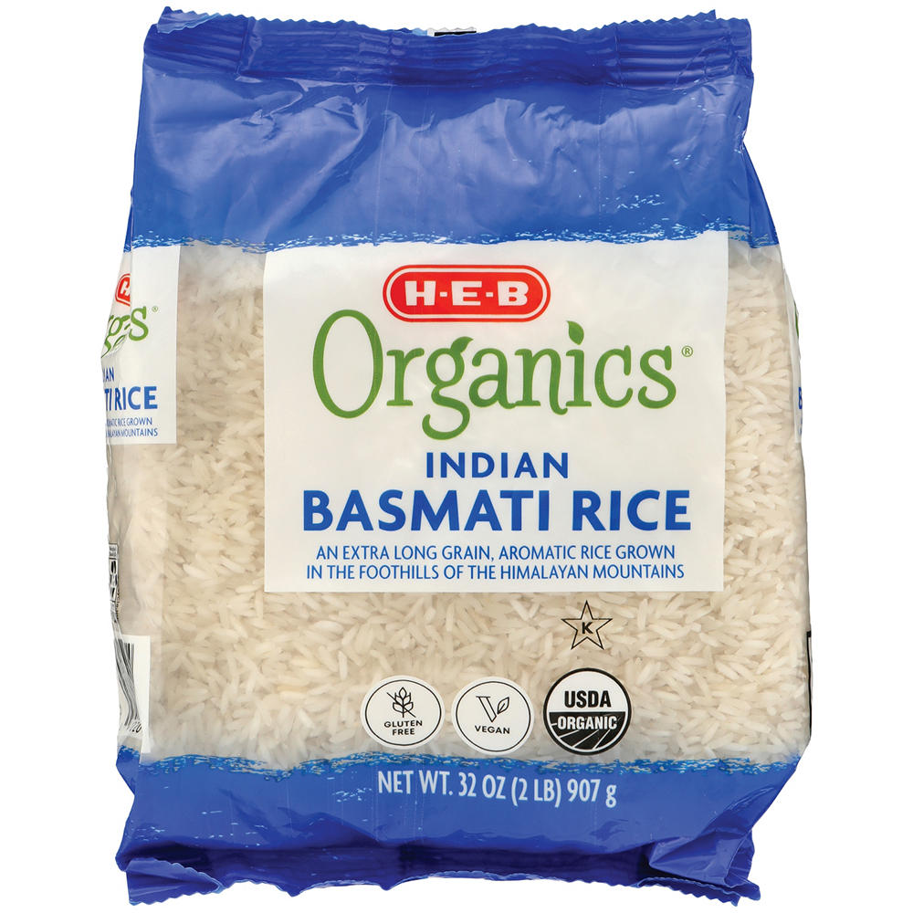H-E-B Organics Indian Basmati Rice, 2 lbs