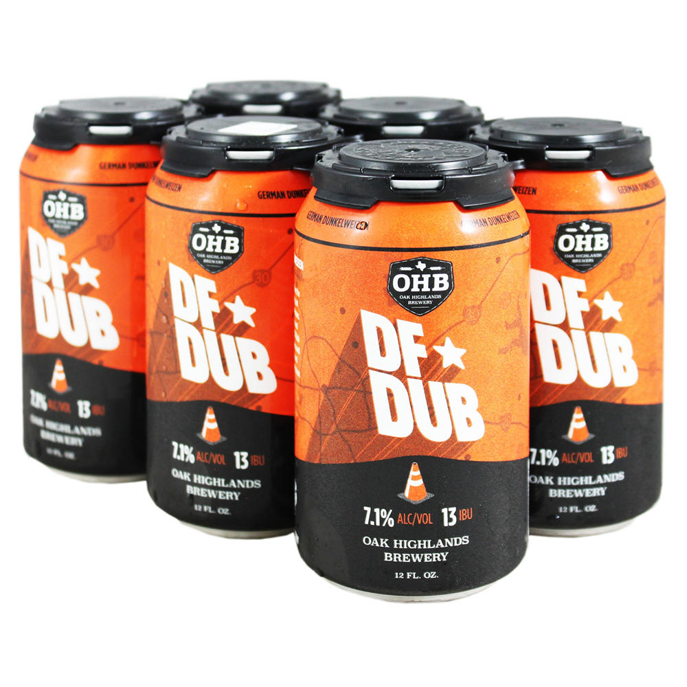 Oak Highlands DF Dub Dunkelweizen Craft Beer 6 pk Cans, 12 oz
