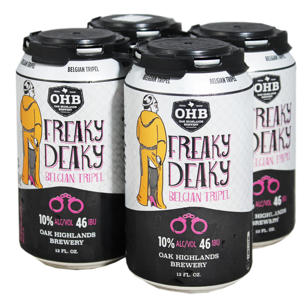 Oak Highlands Freaky Deaky Belgian Tripel Craft Beer 4 pk Cans, 12 oz