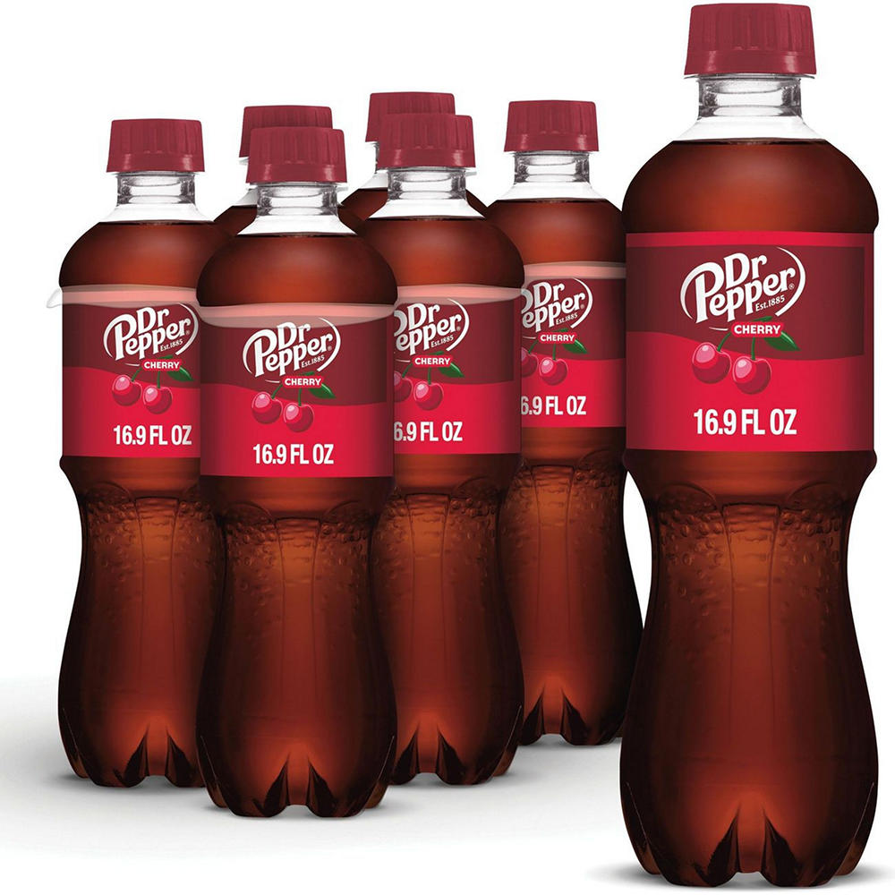 Dr Pepper Cherry Soda 6 pk Bottles, 16.9 oz