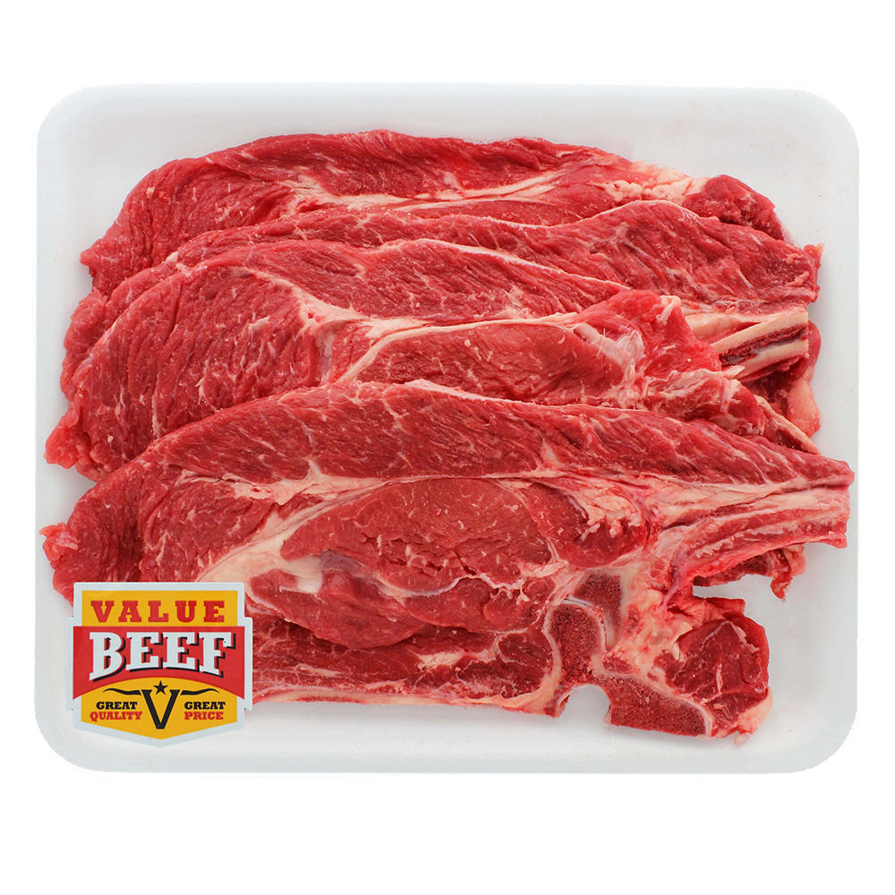 Value Beef Chuck Agujas, Thin Cut - Value Pack, Avg. 1.75 lbs