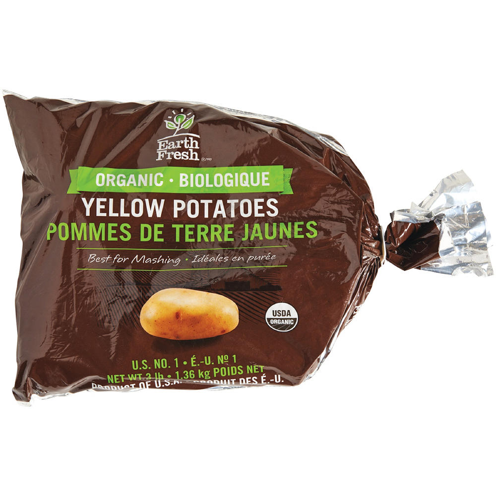 Fresh Organic Yellow Potatoes, 3 lb Bag