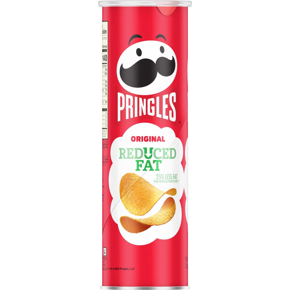 Pringles Reduced Fat Original Potato Crisps Chips, 4.9 oz