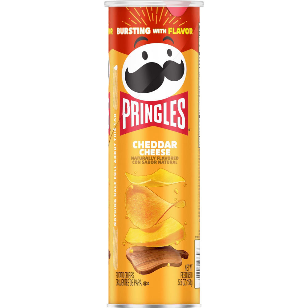 Pringles Cheddar Cheese Potato Crisps Chips, 5.5 oz