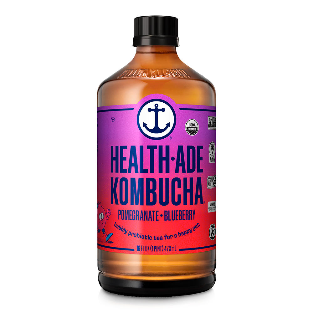 Health-Ade Organic Kombucha - Pomegranate Blueberry, 16 oz