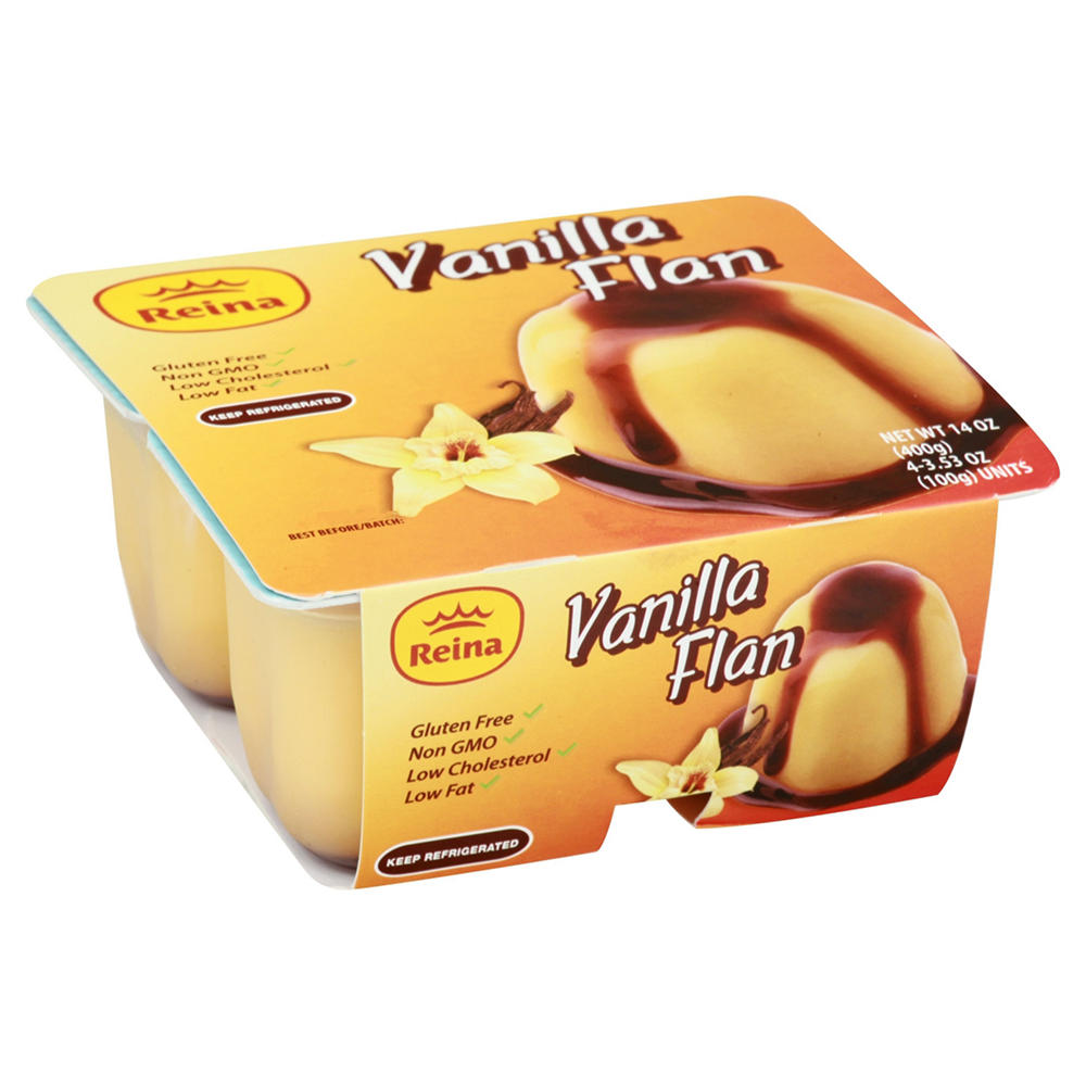 Reina Vanilla Flan Cups, 4 pk