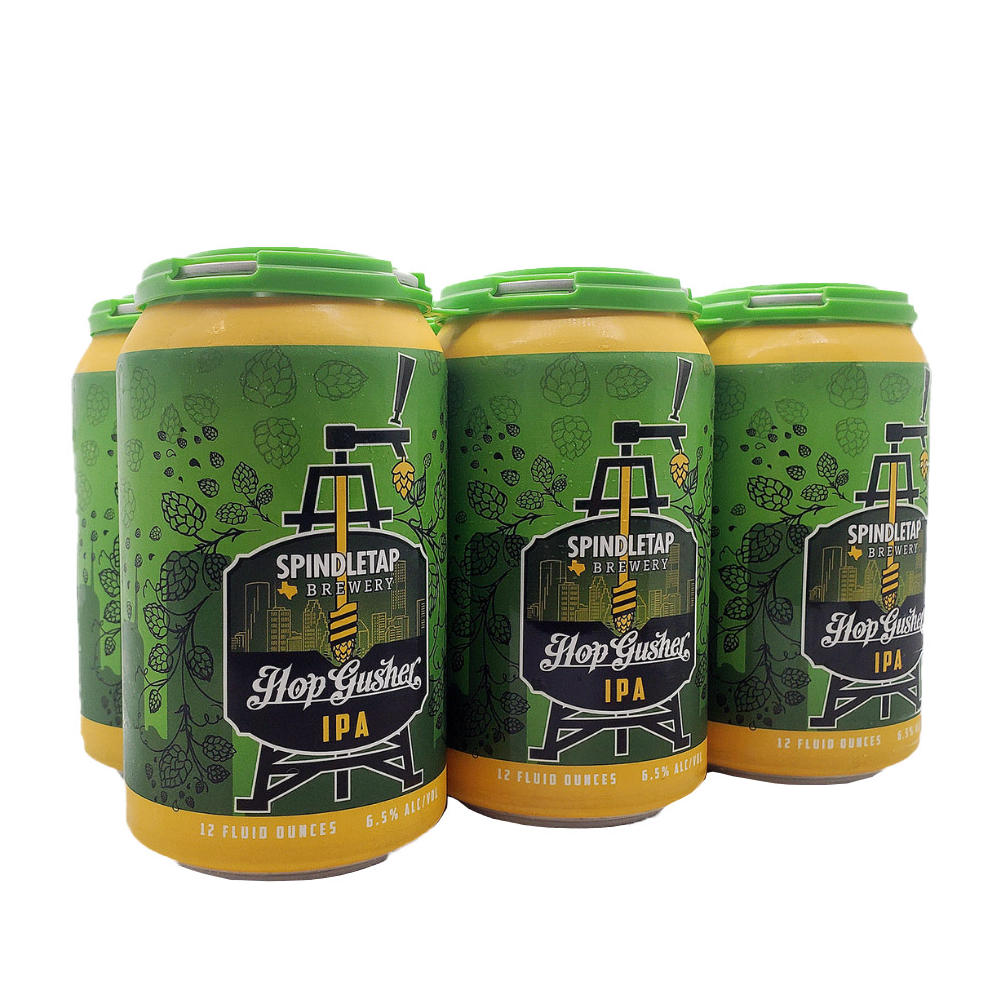 SpindleTap Hop Gusher IPA Craft Beer 6 pk Cans, 12 oz