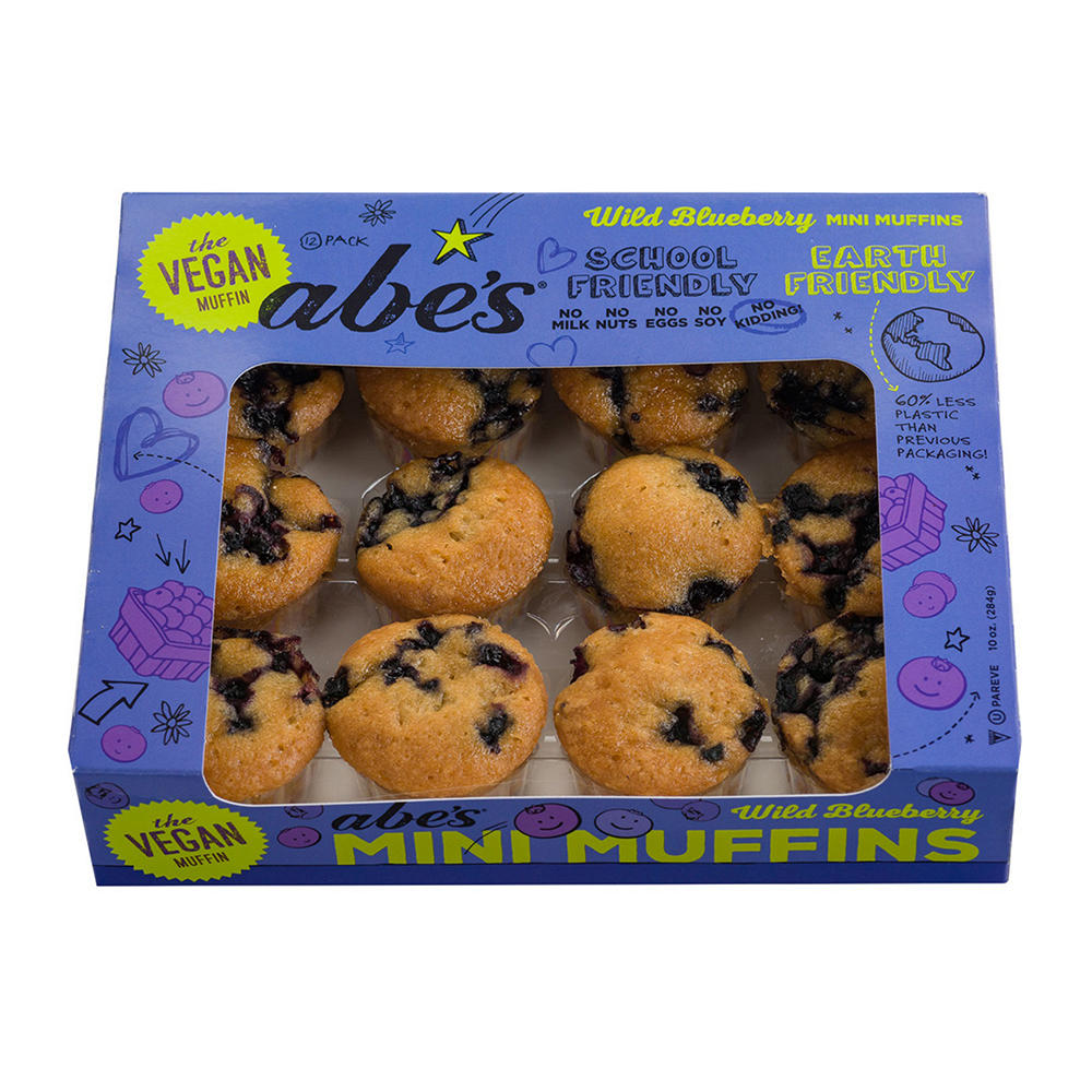 Abe's Vegan Mini Muffins - Wild Blueberry, 12 ct
