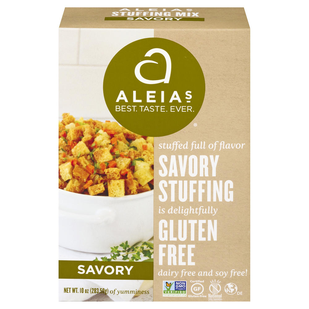 Aleia's Savory Gluten Free Stuffing Mix, 10 oz