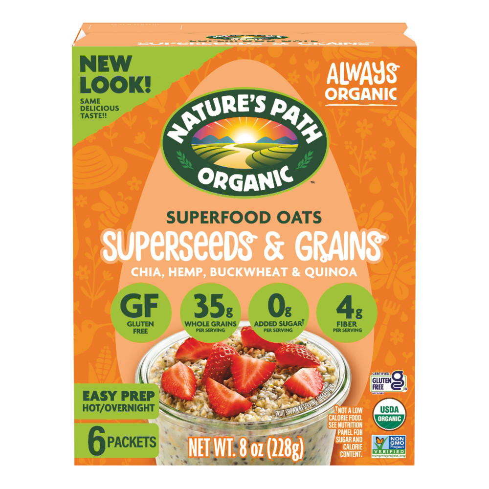 Nature's Path Organic Superfood Oats - Superseeds & Grains, 6 ct