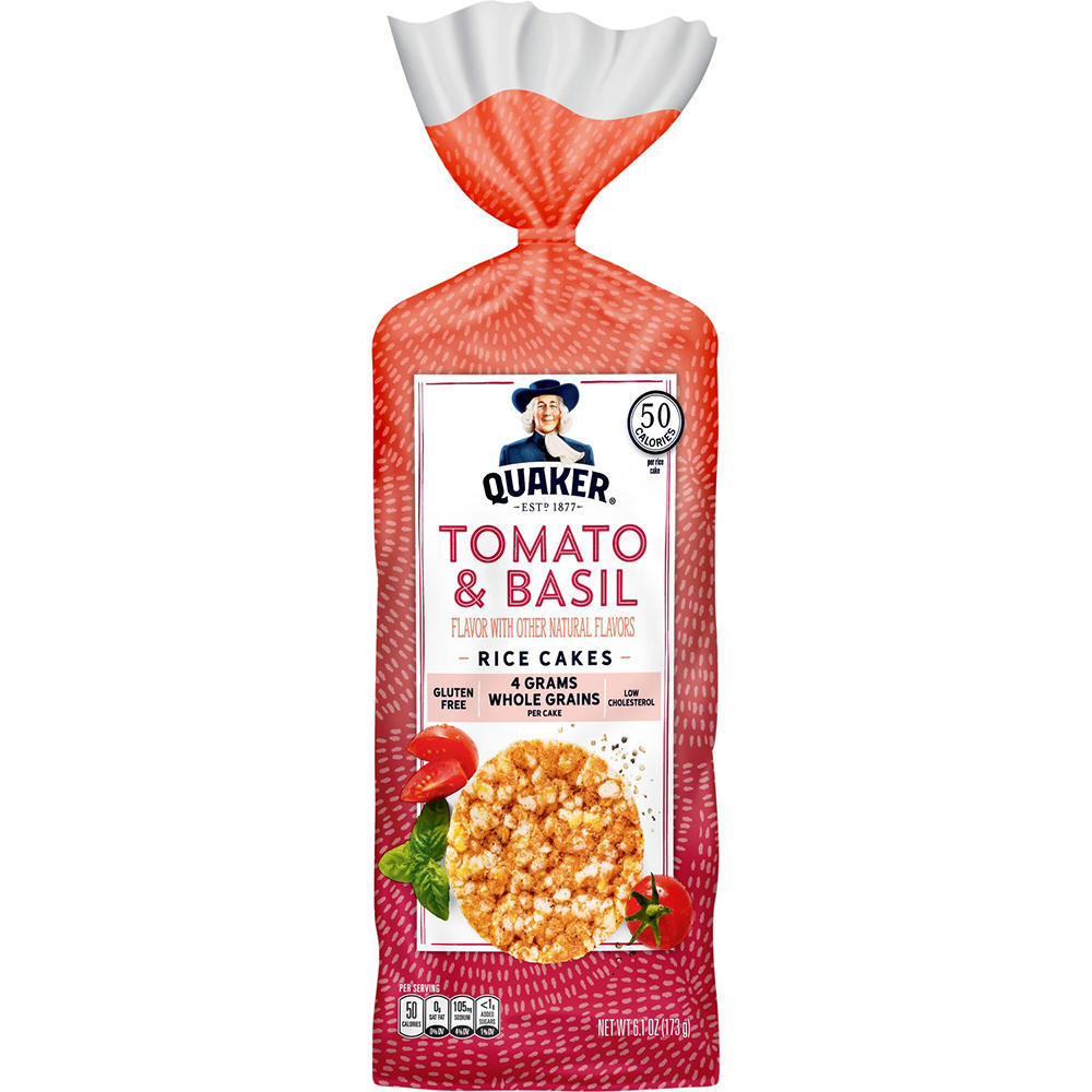 Quaker Garden Tomato & Basil Rice Cakes, 6.1 oz