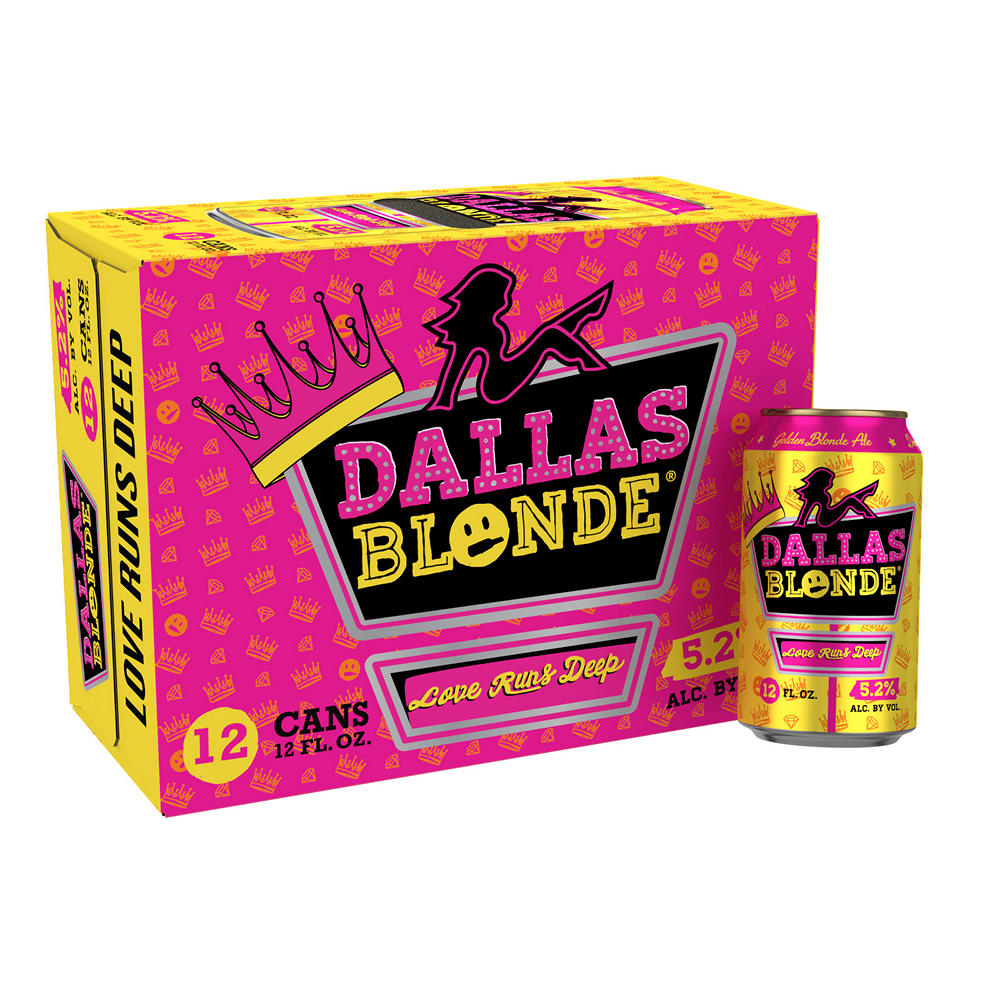 Deep Ellum Brewing Dallas Blonde Craft Beer 12 pk Cans, 12 oz