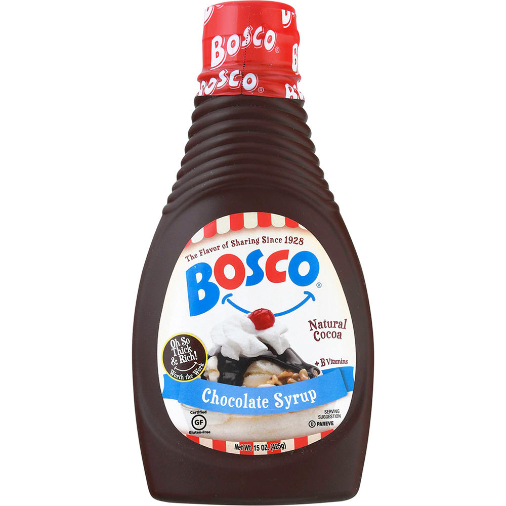 Bosco Kosher Chocolate Syrup, 15 oz