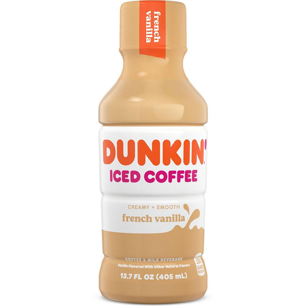 Dunkin' French Vanilla Iced Coffee, 13.7 oz