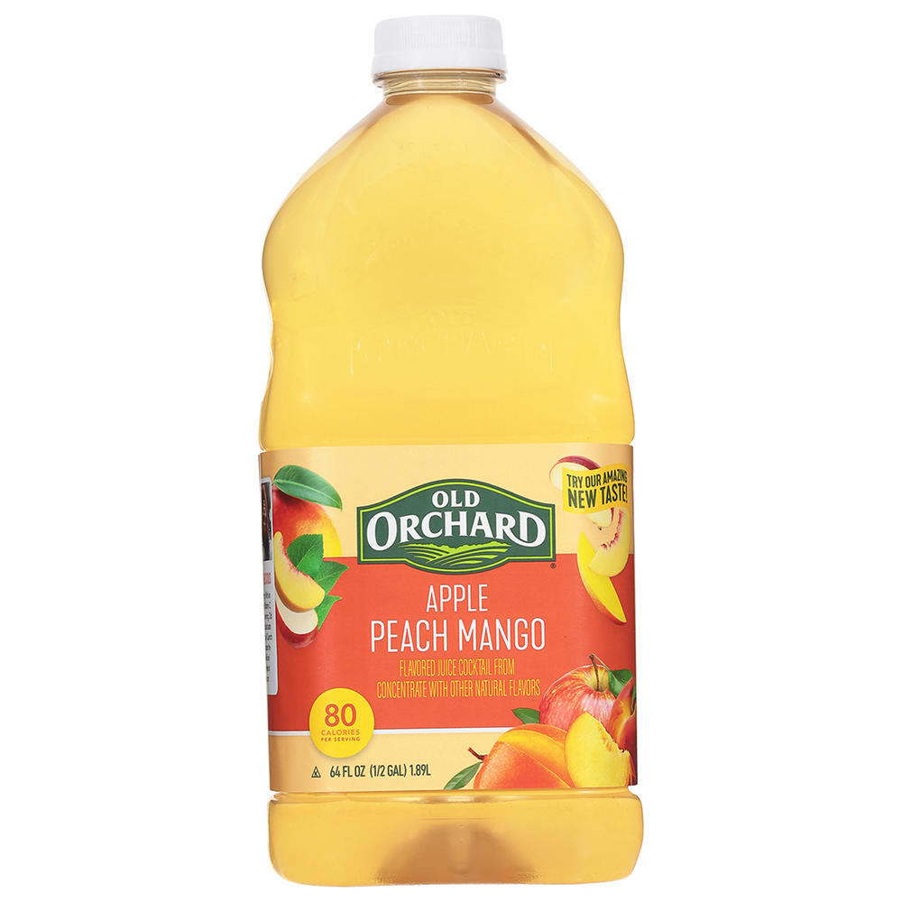 Old Orchard Apple Peach Mango Juice Cocktail Blend, 64 oz