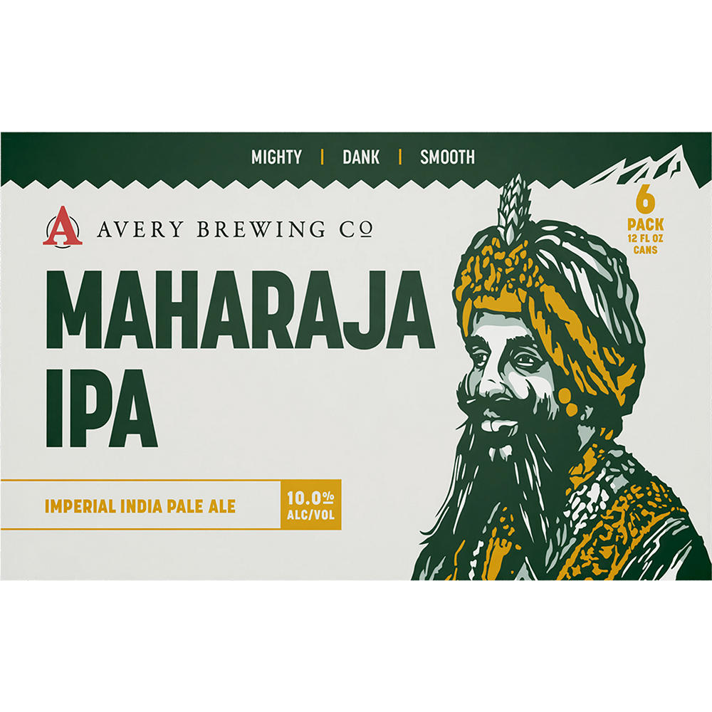 Avery The Maharaja Imperial IPA Craft Beer 4 pk Cans, 12 oz
