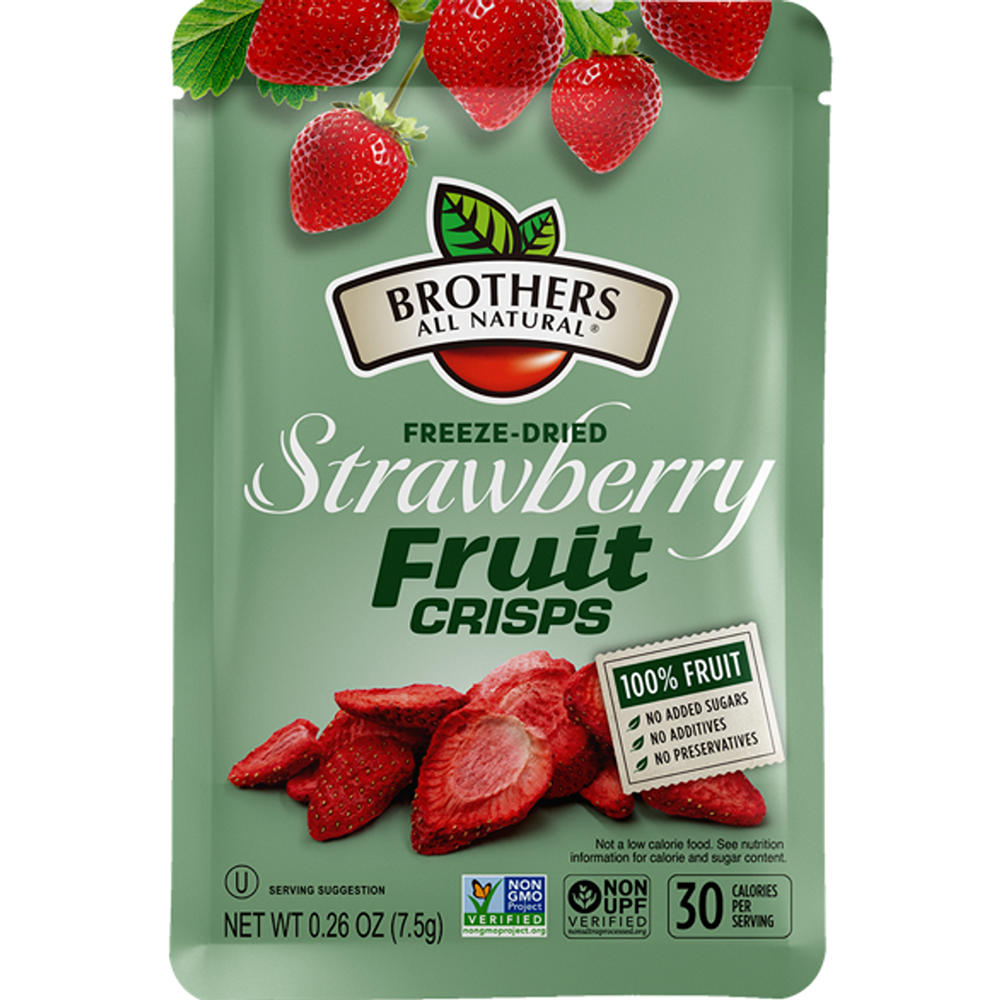 Brothers All Natural Strawberry Freeze-Dried Fruit Crisps, 0.26 oz