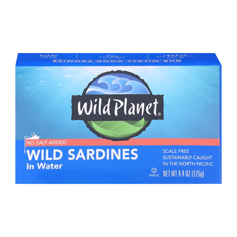 Wild Planet Wild Sardines In Water, 4.40 oz