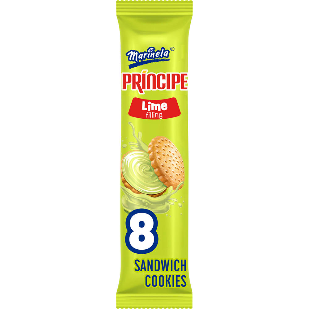 Marinela Principe Lime Flavored Sandwich Cookies, 8 ct