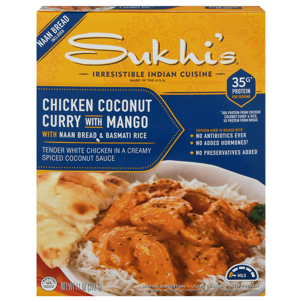Sukhi's Chicken Coconut Mango Curry Frozen Meal, 11 oz