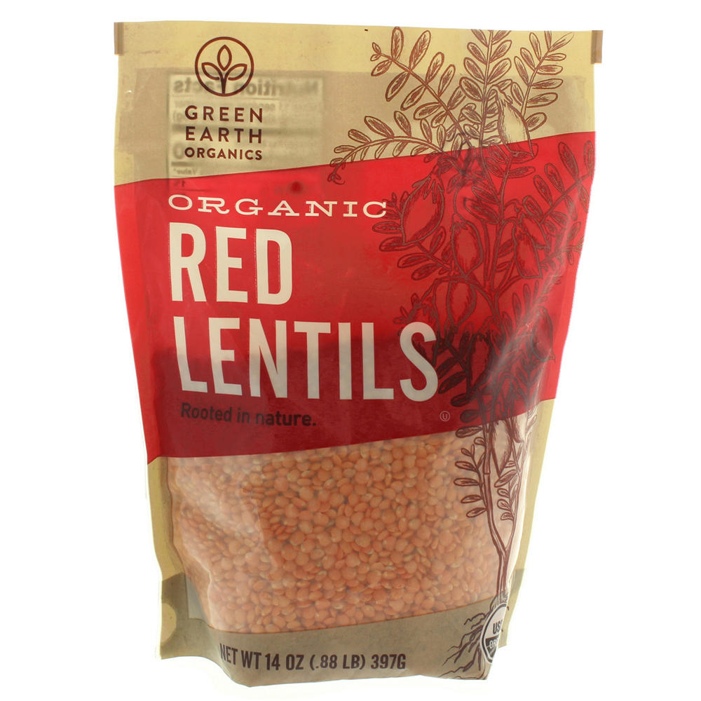 Green Earth Organics Organic Red Lentils, 14 oz