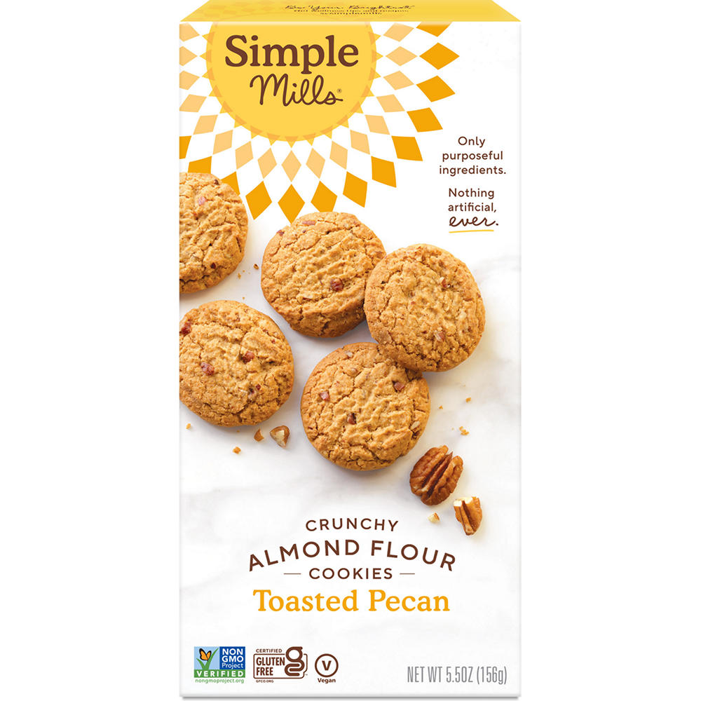 Simple Mills Crunchy Almond Flour Toasted Pecan Cookies, 5.5 oz