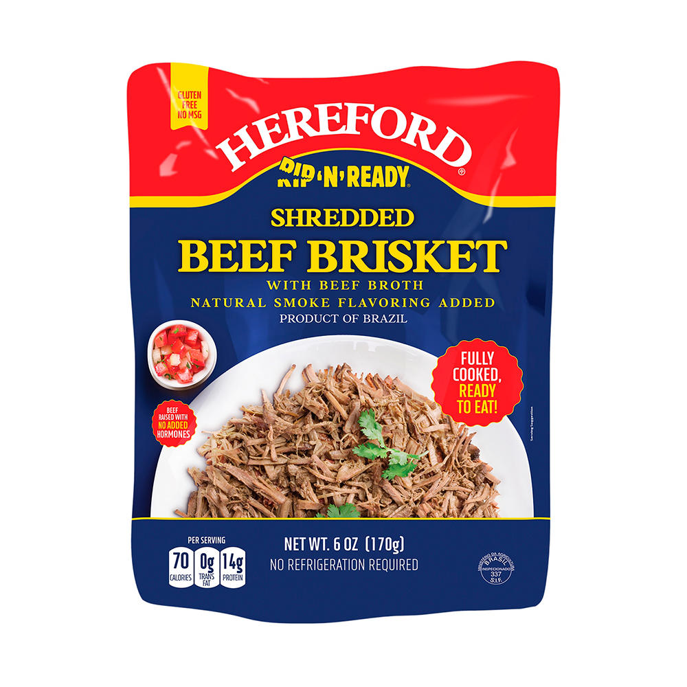 Hereford Rip 'n' Ready Shredded Beef Brisket Smoke Flavor, 6 oz
