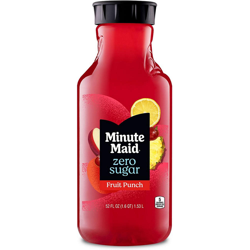 Minute Maid Zero Sugar Fruit Punch Juice Drink, 52 oz