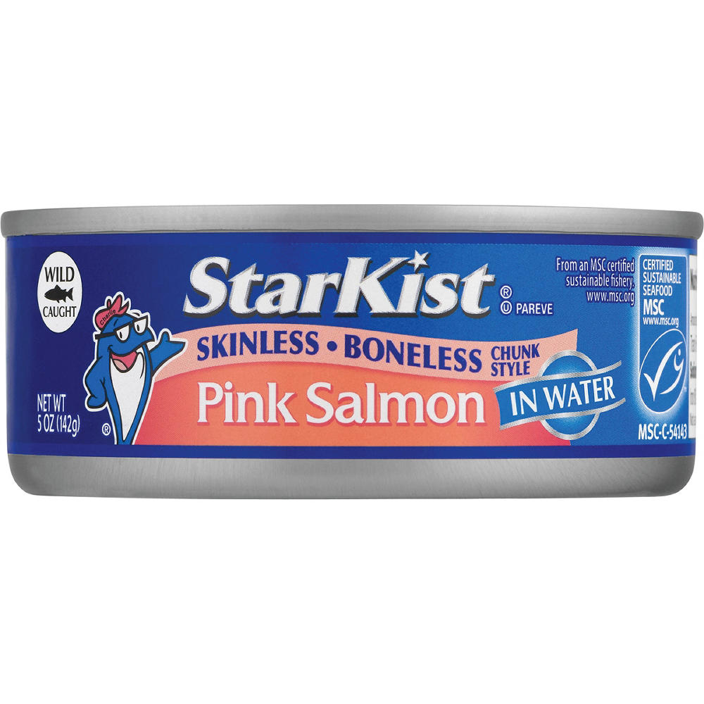 StarKist Skinless Boneless Chunk Style Pink Salmon in Water, 5 oz