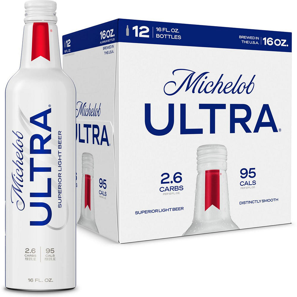Michelob ULTRA Superior Light American Lager Beer 12 pk Bottles, 16 oz