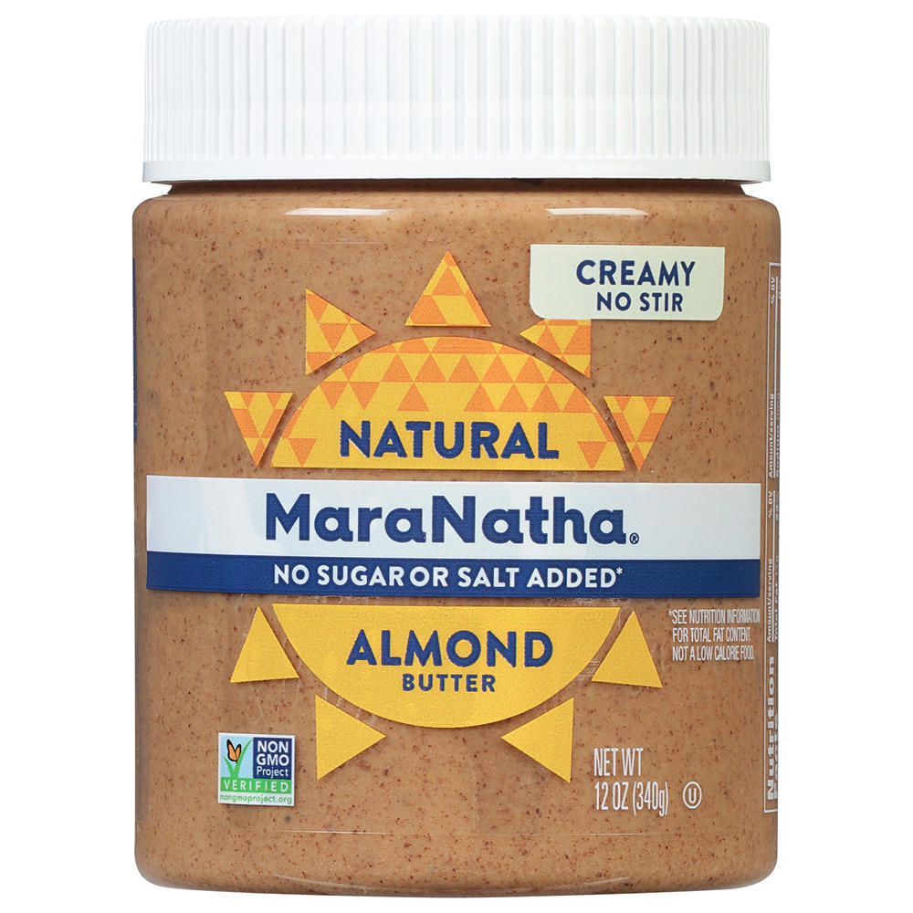 MaraNatha No Salt No Sugar Creamy Almond Butter, 12 oz