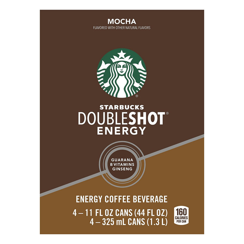Starbucks Double Shot Mocha Energy Coffee Drink 4 pk Cans, 11 oz