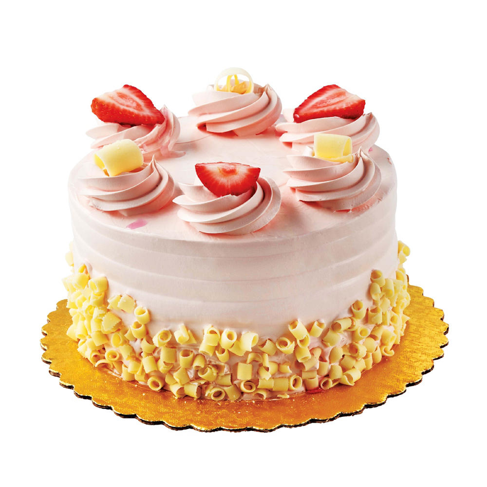 H-E-B Bakery Strawberry Bettercreme White Cake, 6"