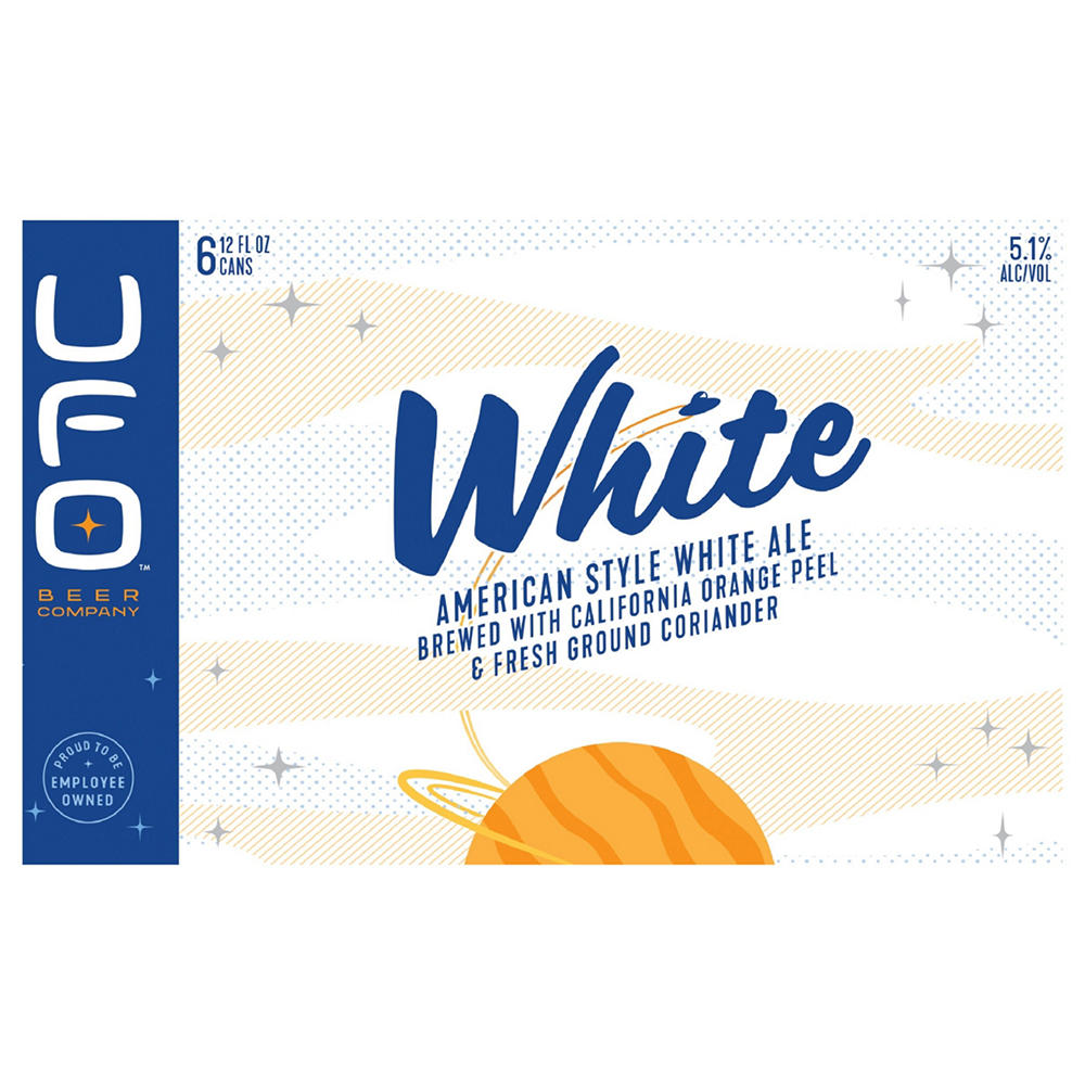 Harpoon UFO White Unfiltered Wheat Beer 6 pk Cans, 12 oz