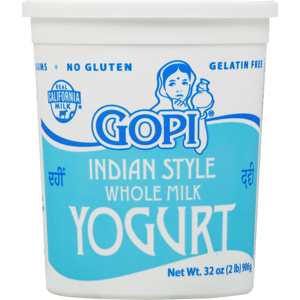 Gopi Indian Style Whole Milk Yogurt, 32 oz