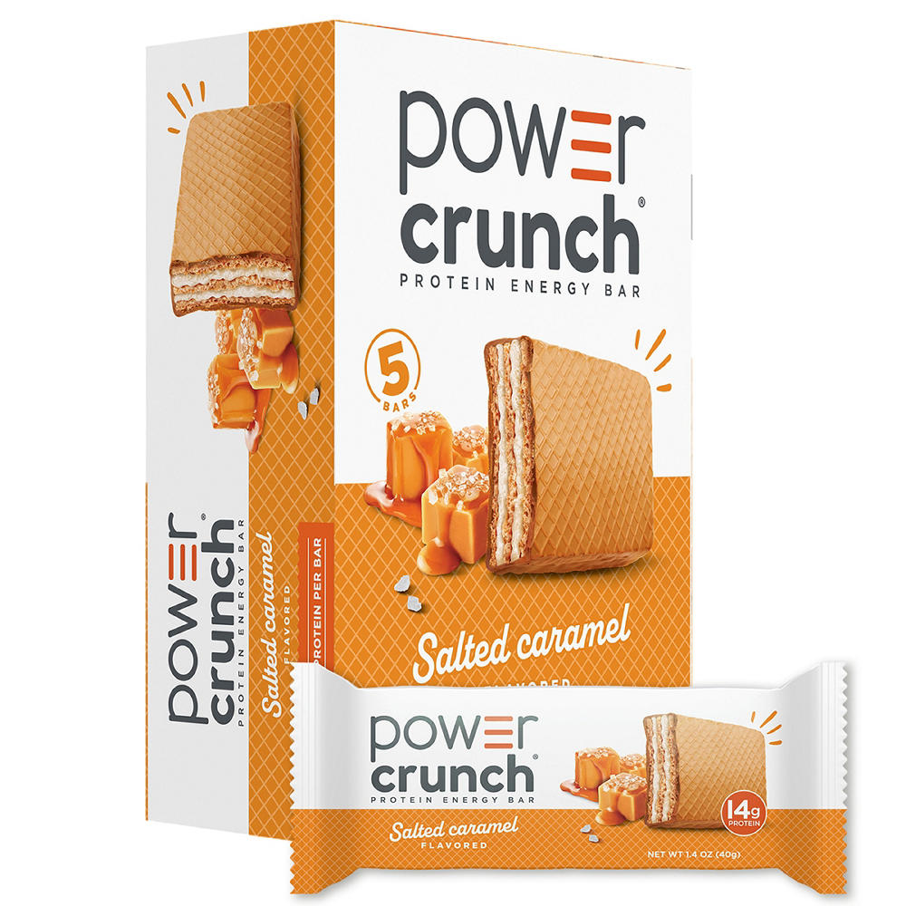 Power Crunch 13g Protein Energy Bars - Salted Caramel, 5 ct