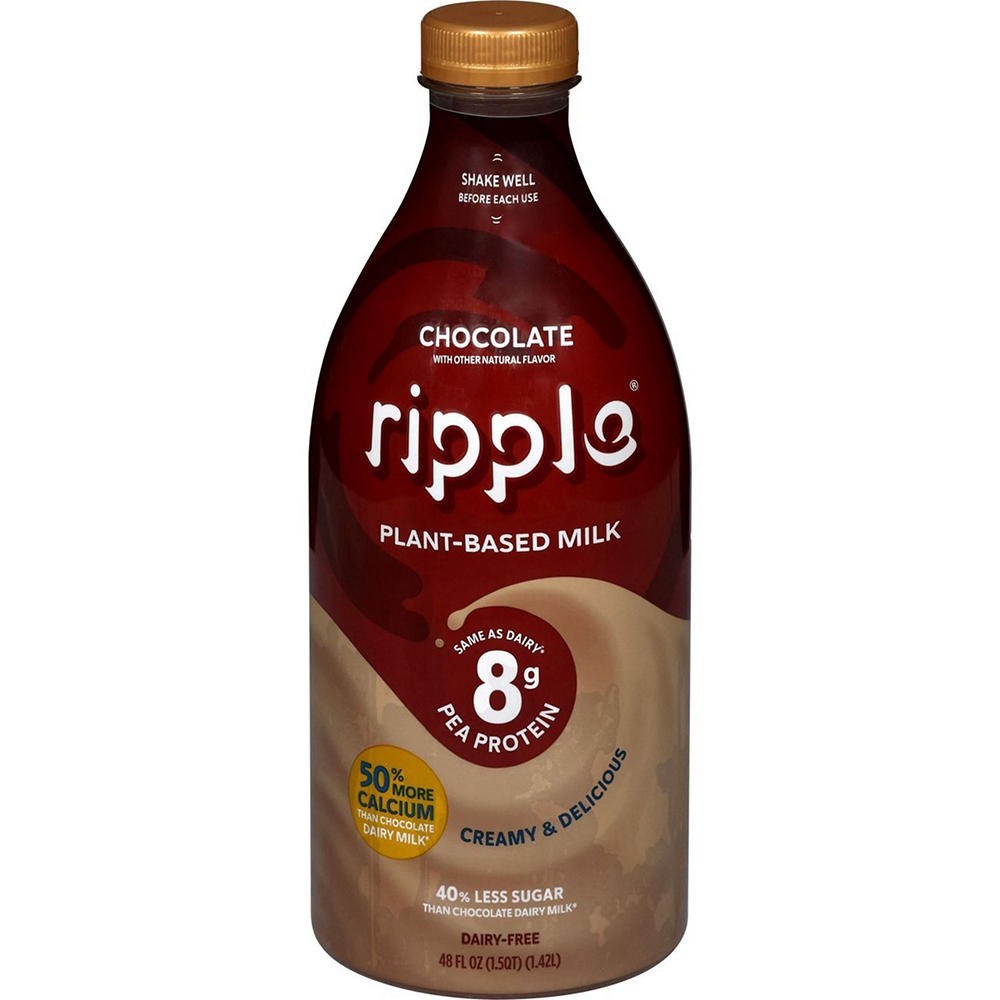 Ripple Dairy Free Chocolate Pea Milk, 48 oz