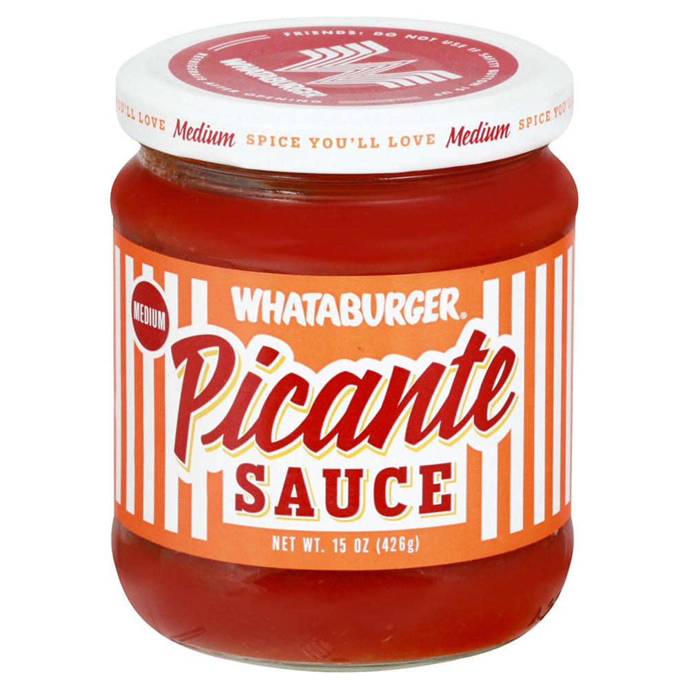 Whataburger Medium Picante Sauce, 15 oz