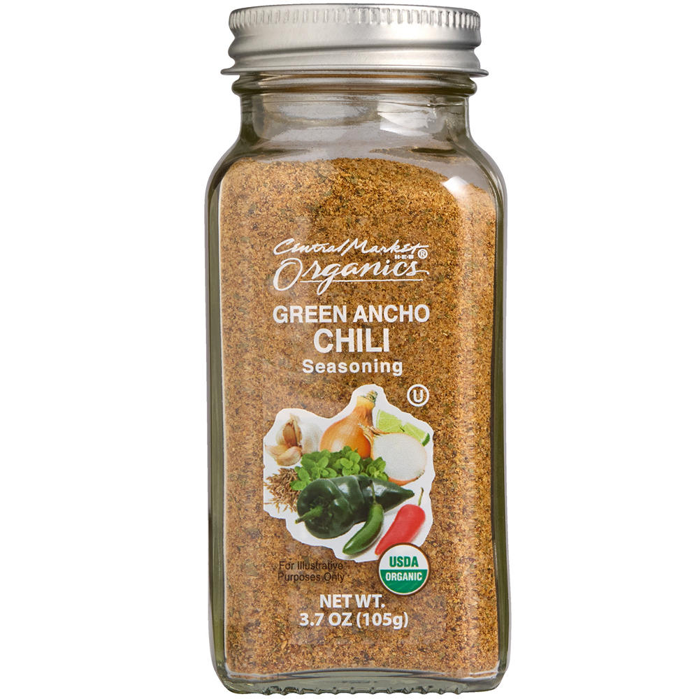 Central Market Organics Green Ancho Chili Seasoning, 3.7 oz