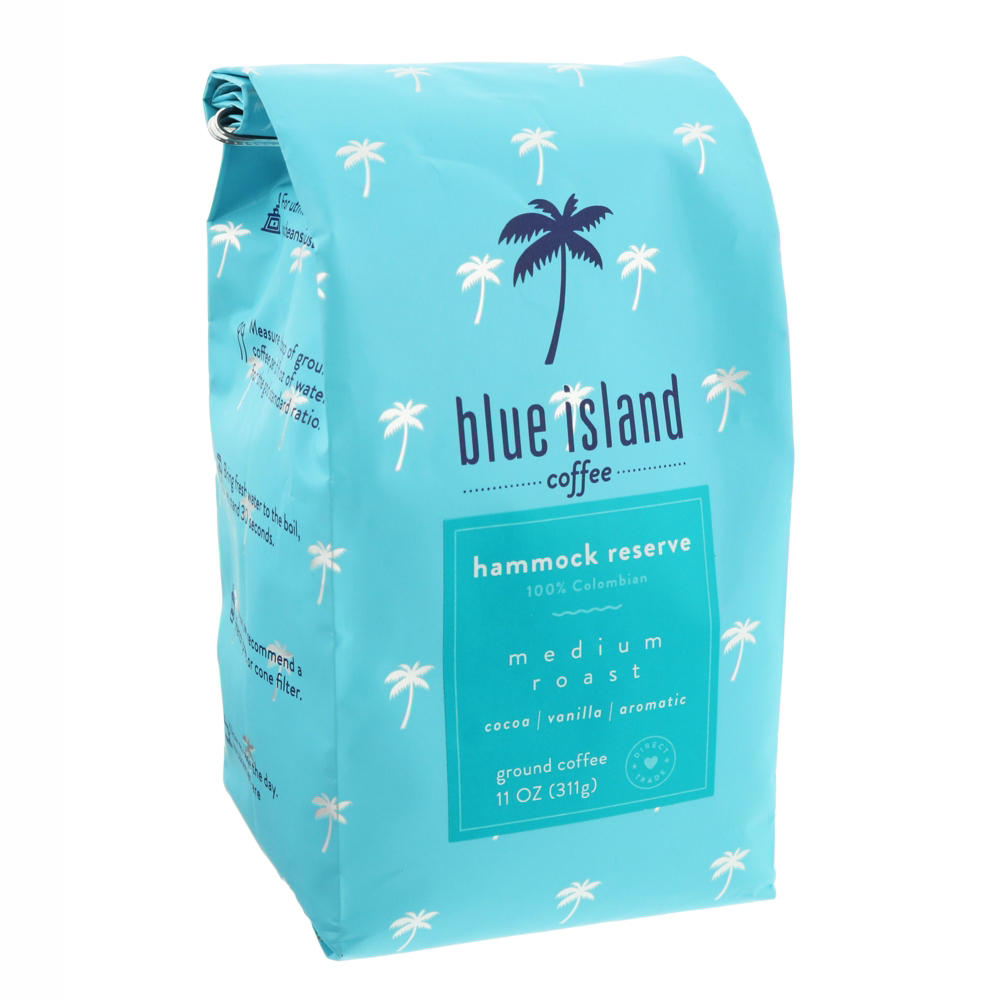 Blue Island 100% Colombian Medium Roast Ground Coffee, 11 oz
