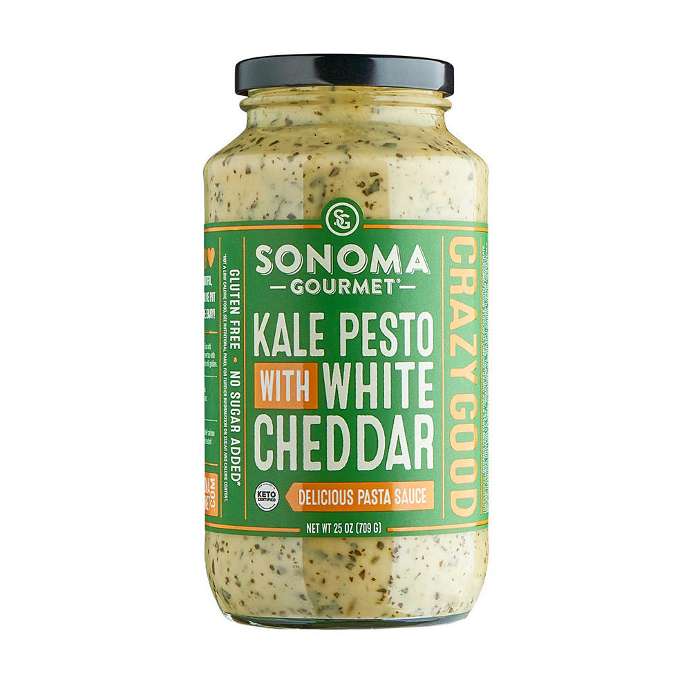 Sonoma Gourmet All Natural Kale Pesto with White Cheddar Pasta Sauce, 25 oz