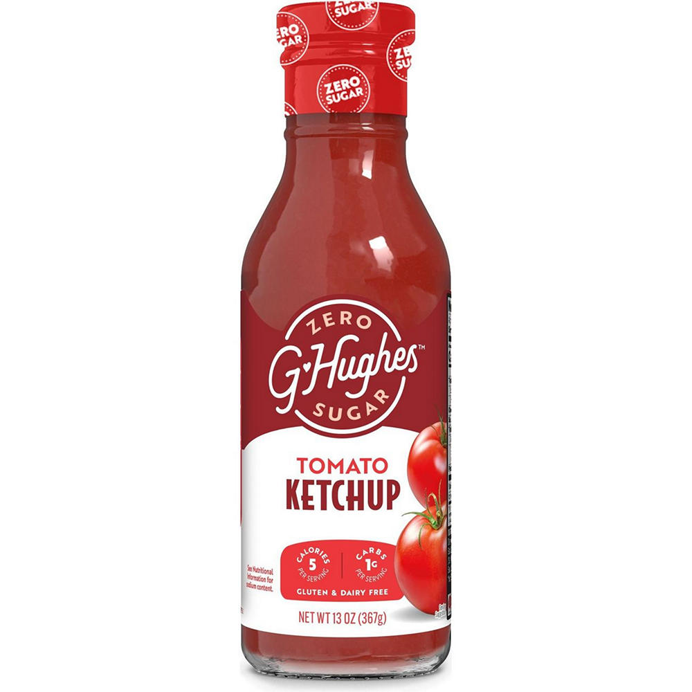 G Hughes Smokehouse Sugar Free Ketchup, 13 oz