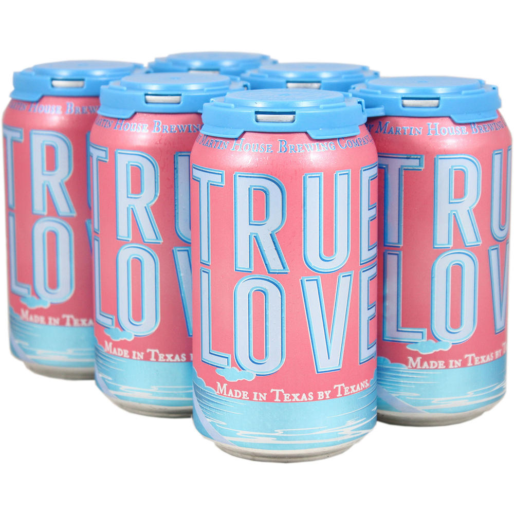 Martin House True Love Sour Raspberry Ale Craft Beer 6 pk Cans, 12 oz
