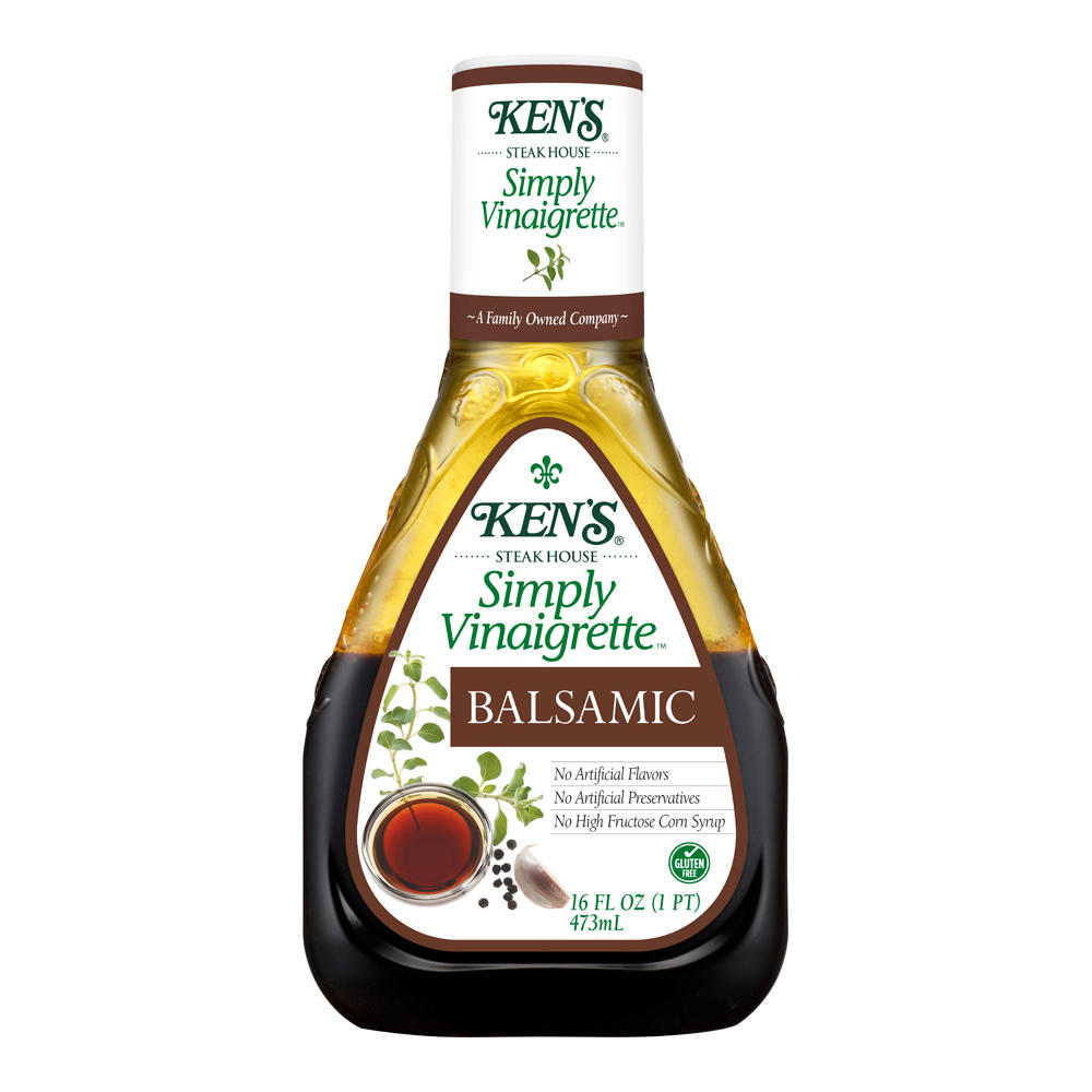 Ken's Steak House Simply Vinaigrette Balsamic Dressing, 16 oz