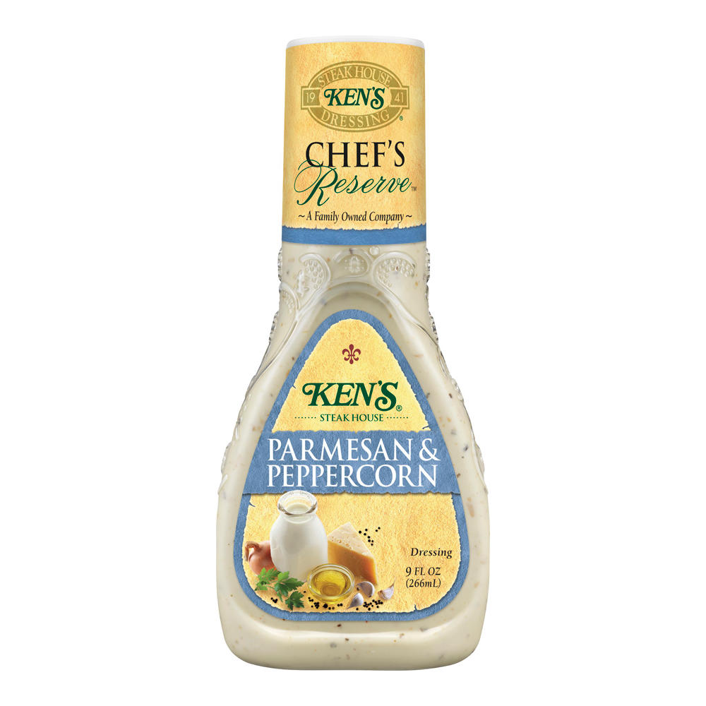 Ken's Steak House Chef's Reserve Parmesan Peppercorn Dressing, 9 oz