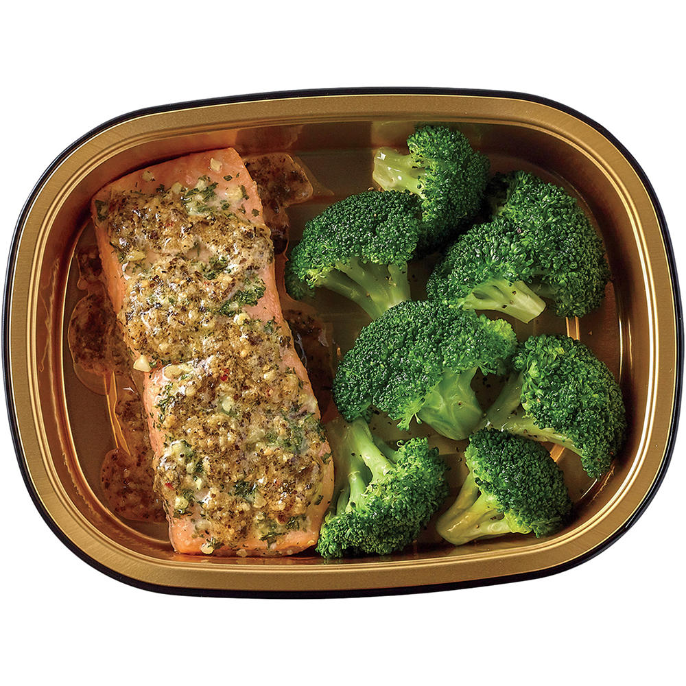 Meal Simple by H-E-B Low Carb Lifestyle Atlantic Salmon & Broccoli, 8 oz