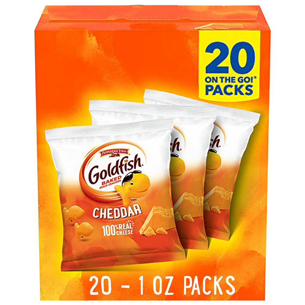 Goldfish Cheddar Crackers Multipack, 20 ct